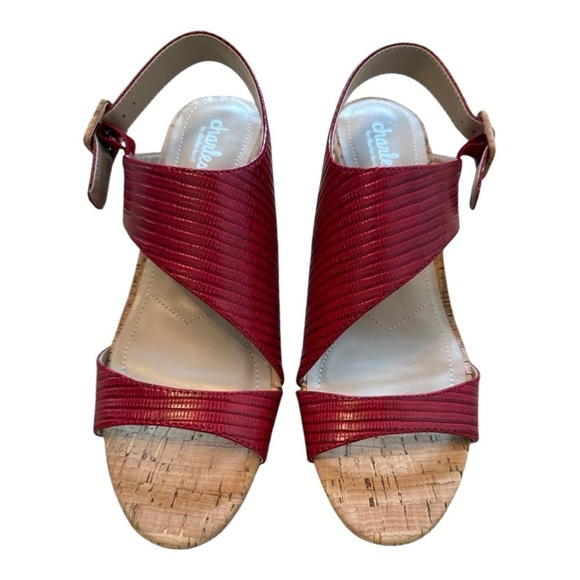 Charles by Charles David  Cannon Asymmetrical Block Heel Sandal Size 8.5 NWOT - Picture 1 of 7